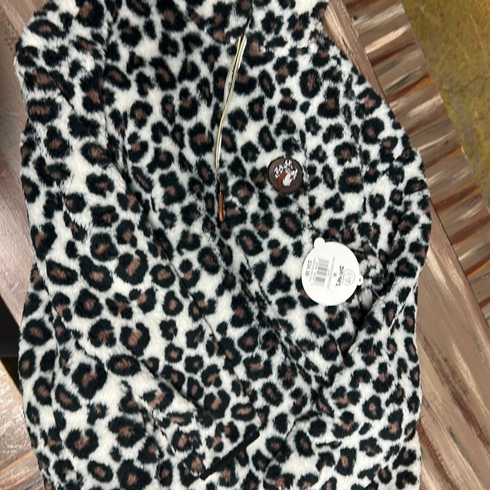 Sherpa leopard sweatshirt